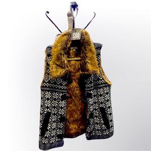 Faux fur vest